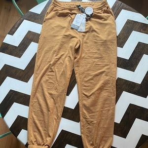 Mustard yellow boyfriend joggers